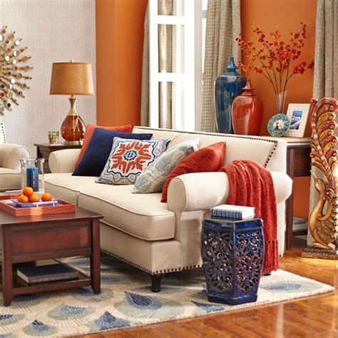 30 Charming Living Room Design With Orange Color Themes Decoor