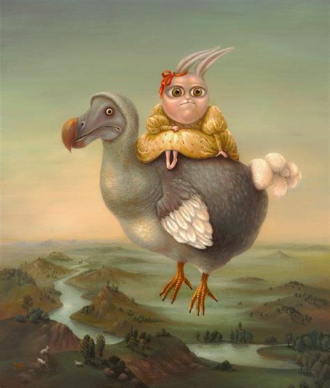 Flying Dodo Original Surreal Naive Art By Irena Surreal Art