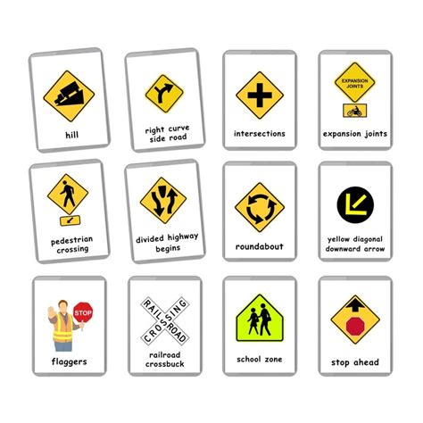 Printable Road Sign Chart