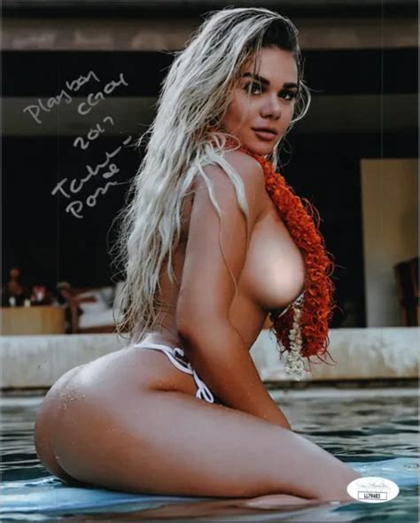 Tahlia Paris Authentic Hand Signed Playboy Playmate X Photo Hot Sex