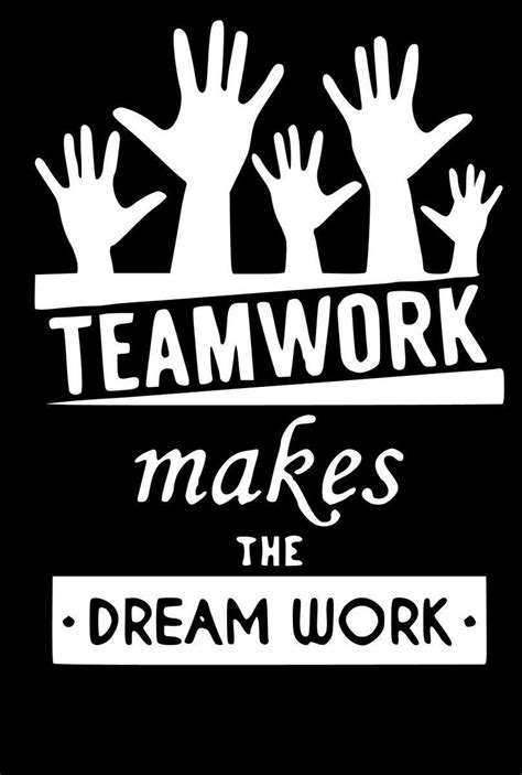 Teamwork Makes The Dream Work Inspirational Wall Decal Etsy Inspirational Wall Decals