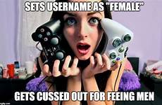 gamer girls meme imgflip female men
