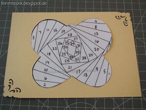 Uhr vorlage zum ausdrucken frisch kinderuhr aus papier. Iris Folding: Geburtstagskarte für meine Freundin