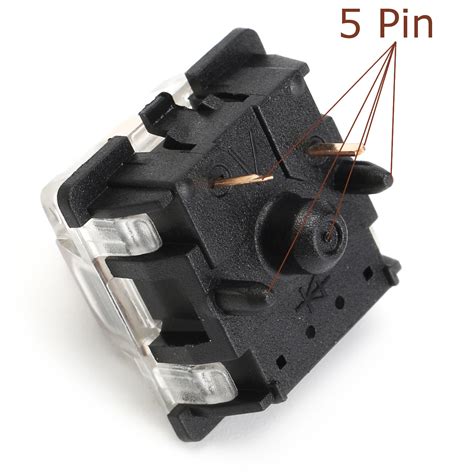 10pcs 5 Pin Brown Switch Mechanical Keyboard Switch For Gateron Rgb Series