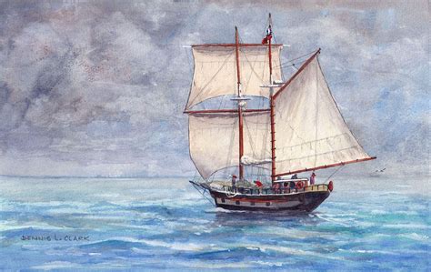 How To Paint A Tall Ship Sailboat In Watercolour Online Art Lessons