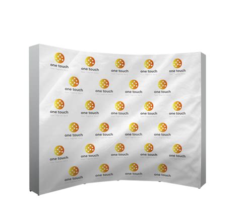 Customizable 10 Ft X 8 Ft Step And Repeat Pop Up Curved Display For
