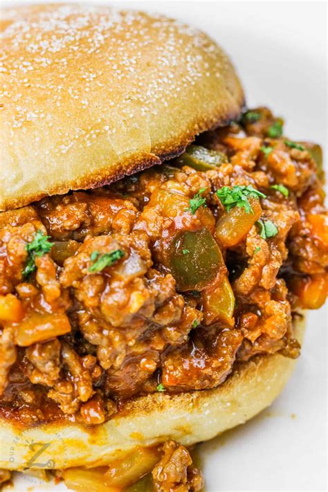 Homemade Sloppy Joes Minute Recipe Our Zesty Life
