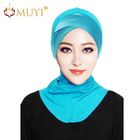 Women Hijabs Caps Muslim Fashion Inner Hijab Full Cover Satin Across Modal Body Turban Islamic