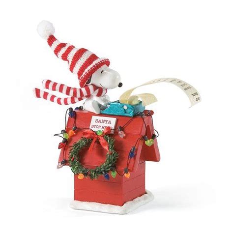 A Christmas Ornament With A Dog On Top Of A Red Box And Wreath