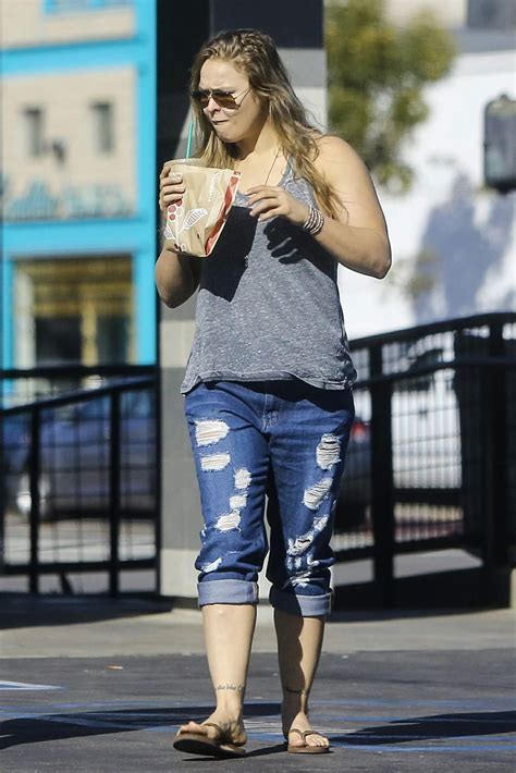 Again, the action in this scene is very well done but restrained. RONDA ROUSEY Gets a Drink from a Starbucks in Los Anfgeles ...