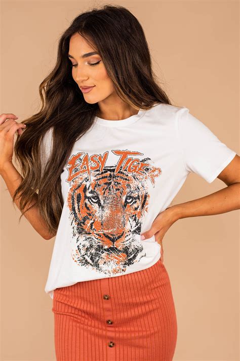 Vintage Easy Tiger Ivory White Tee In 2023 Casual Work Outfits