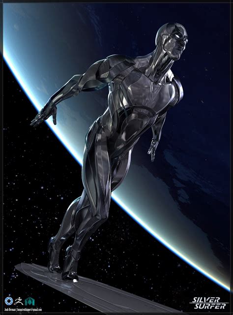 Captivating Silver Surfer Character Art By Josh Herman