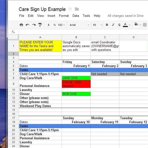 How To Use Google Docs for Online Sign-Up Sheets. Whatever the need for