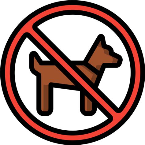 No Pets Allowed Basic Miscellany Lineal Color Icon