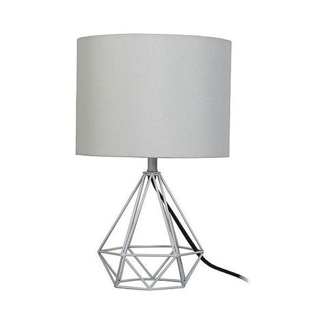 Geometric Metal Table Lamp White 25 Liked On Polyvore Featuring Home