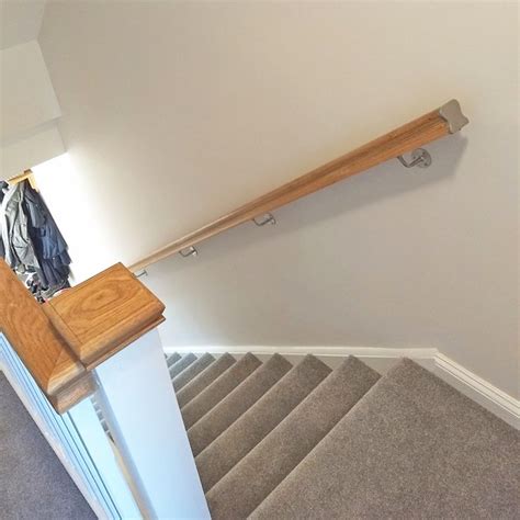 Image result for wall mounted wooden handrail | Handrail ...
