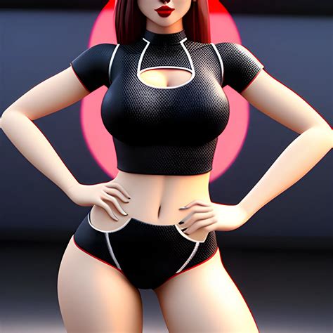 Hot Mini Girl Wear Crop 3d 3d Arthubai