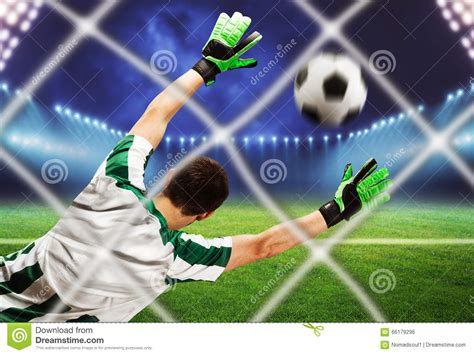 Goalkeeper On The Field Stock Photo Image Of Pitch Person 66179296