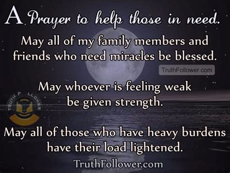 A Prayer To Help Those In Need Needed Quotes