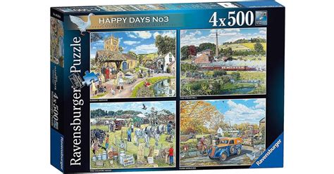 Ravensburger Happy Days No 3 Countryside Nostalgia 4x500 Bitar • Pris