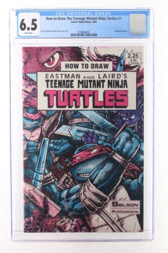 How To Draw The Teenage Mutant Ninja Turtles 1 Solson Publications 1986 Cgc 6 Ebay