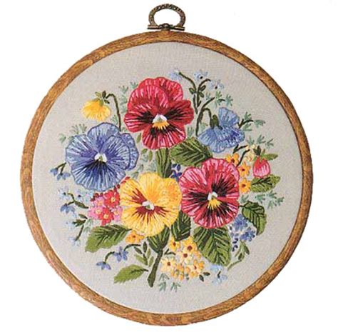 Design Perfection Freestyle Embroidery Kits - Floral Rounds 2 | Embroidery Kits | Atlascraft Ltd