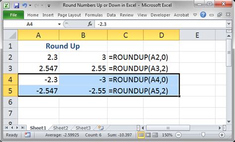 This is not pricing that the sales department want to promote the service at in their online advertisement. Round Numbers Up or Down in Excel - TeachExcel.com