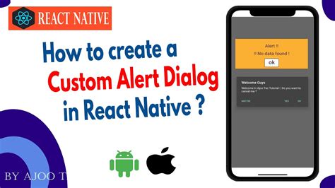 How To Create A Custom Alert Dialog In React Native In Hindi Youtube