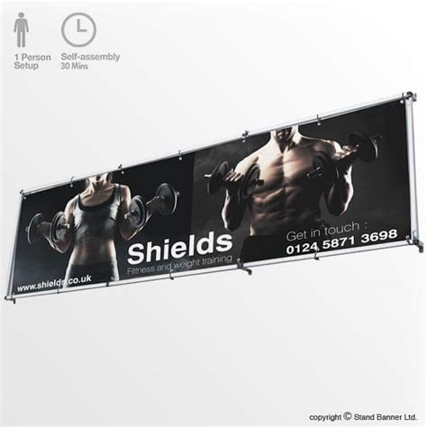 Wall Banner Frame Wall Mounted Banner Sign Stand Banner