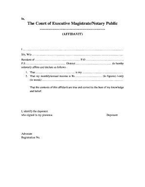 Professionally written and designed resume samples and resume examples. affidavit format for self declaration - Fill, Print ...