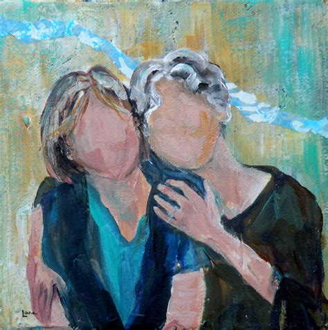 Art For Life Mother And Daughter Original Acrylic Painting With