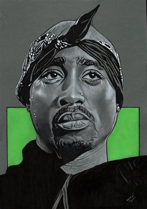 Tupac Shakur Drawing By Jpw Artist Fine Art America