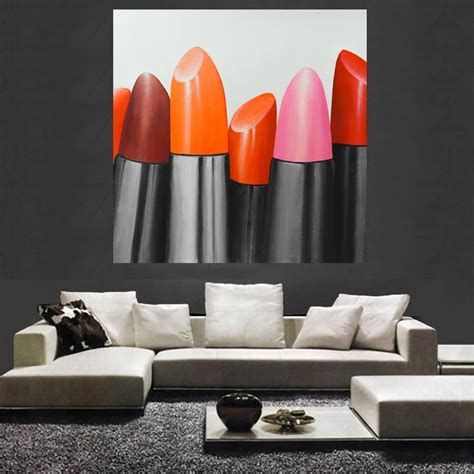 Hd Abstract Lipstick Wall Art Canvas Painting Home Decoration Bedroom