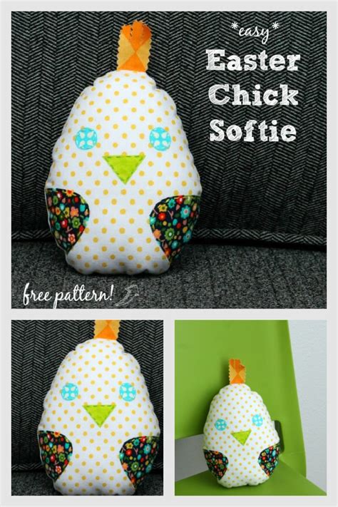 Easter Chick Softie Free Sewing Pattern