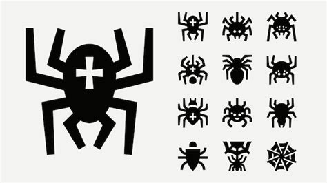 Premium Vector Spiders Web Halloween Solid Icons