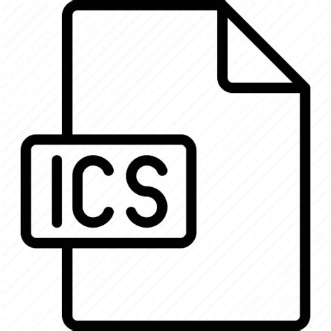 Document Extension File Format Ics Icon