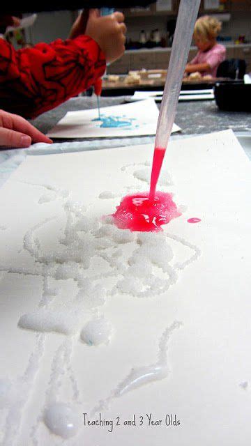 Preschool Painting Activity With Salt Glue And Watercolors Preschool Painting Preschool Art