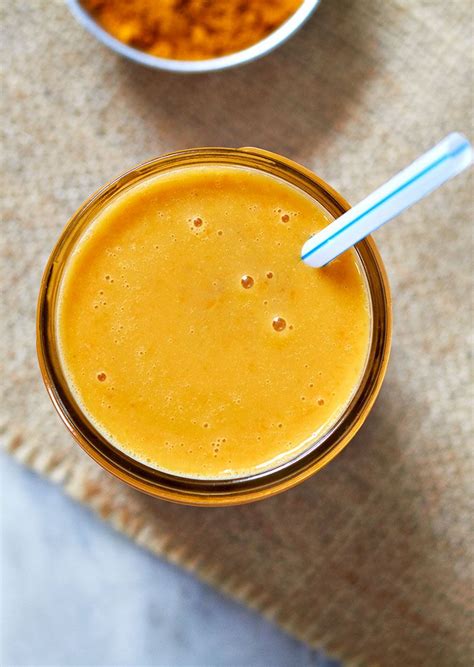 This Carrot Mango Turmeric Smoothie Is Exactly What You Need For An