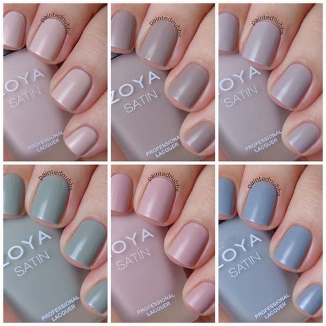 Painted Nubbs Zoya Naturel Satin Collection Swatch Review Bed Of