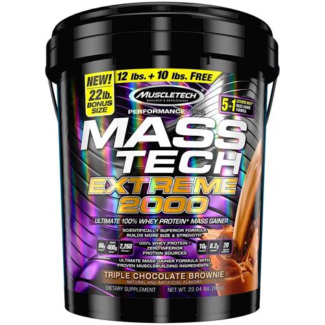 Muscletech Mass Tech 22 Lbs Packaging Type Bucket For Weight Gainer