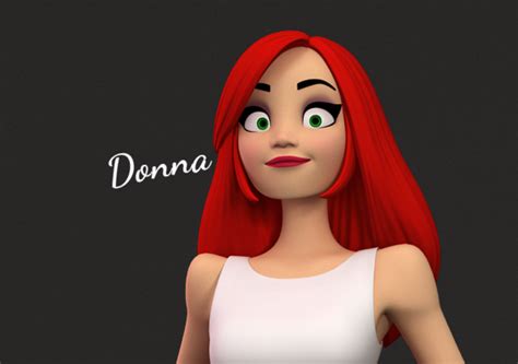 Donna Stylised Female Character D Print Ready D Model Cgtrader