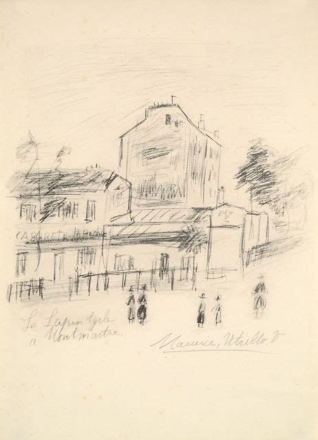 Maurice Utrillo 1883 1955 Le Lapin Agile A Montmartre Circa 1930