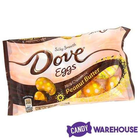 Dove Milk Chocolate Peanut Butter Easter Eggs 15 Piece Bag Candy