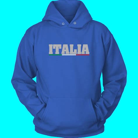 italian shirts unisex hoodie with italia design etsy