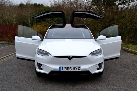 Tesla Model X Futuristic Electric Suv Driven