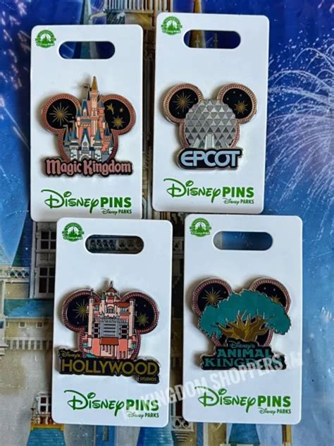 2023 Walt Disney World Park Pin Set Epcot Magic Animal Kingdom