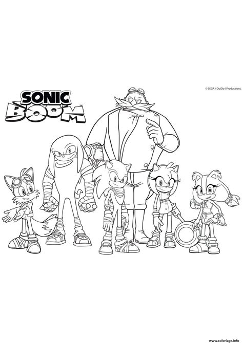 Coloriage Gulli Les Personnages De Sonic Boom Dessin Gulli à imprimer