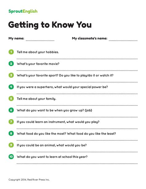 4 Best Images Of Adult Getting To Know You Worksheet