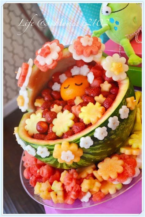 16 Most Creative Watermelon Fruit Salads Baby Shower Fruit Baby