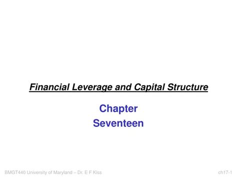 PPT Financial Leverage And Capital Structure PowerPoint Presentation
